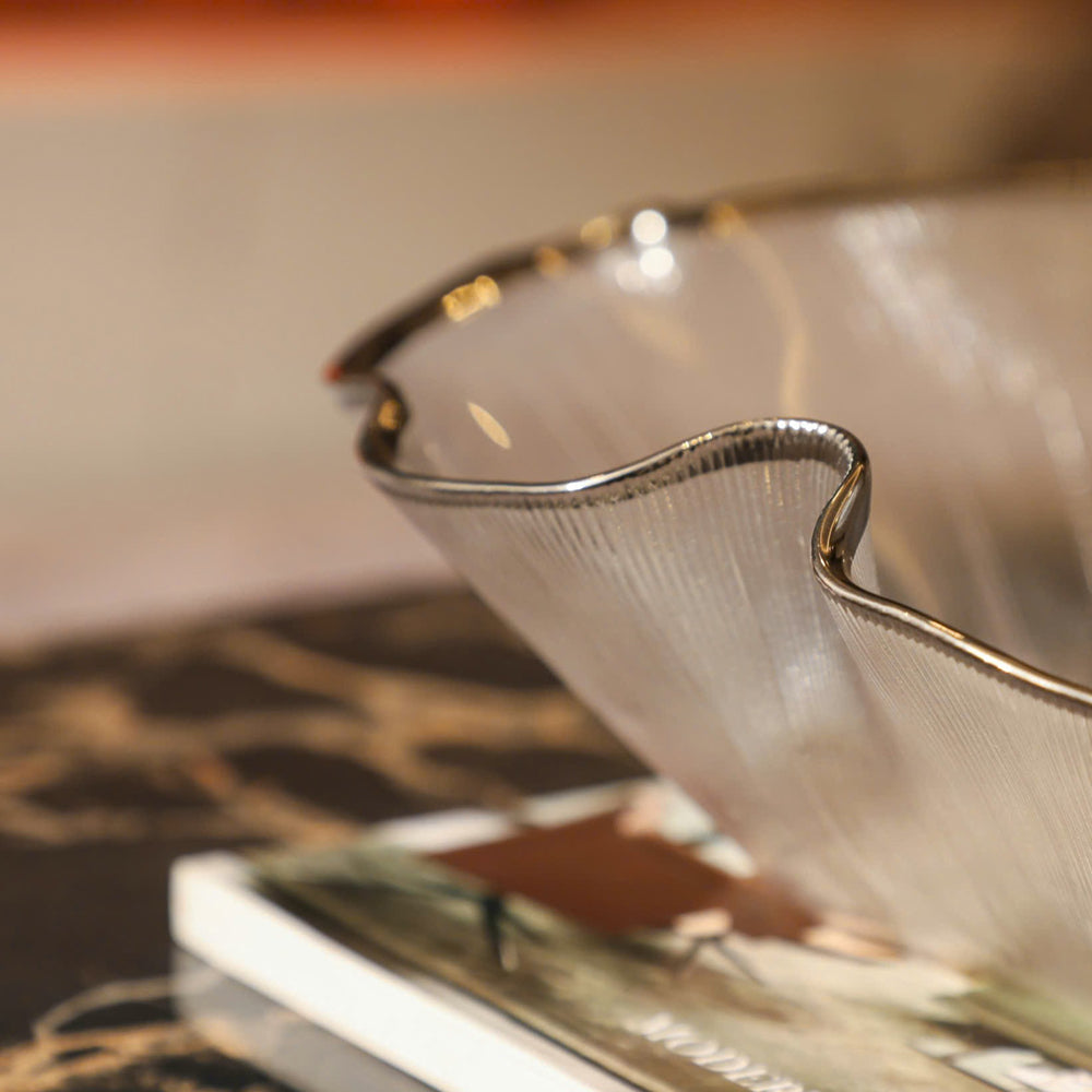 Modern Silver Rim Plate