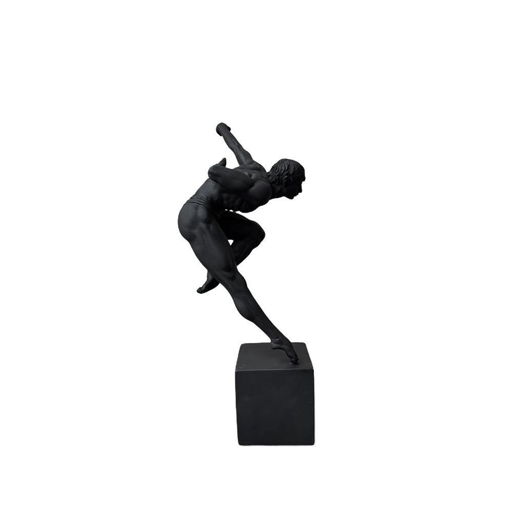 Black Muscular Man Sculpture