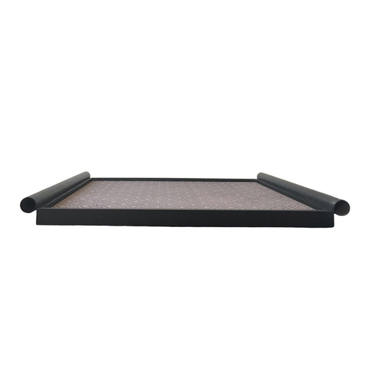 Scroll Leather Tray